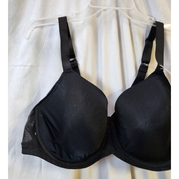 New Paramour Womens Black Underwire Lightly Line Bra Adjustable Straps Size 40C - Picture 3 of 5